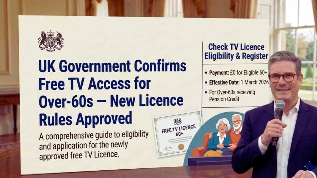 UK Government Change Free TV Licence Rules for Over-60s